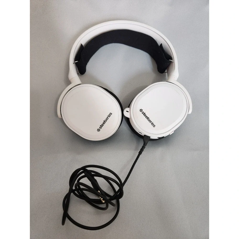 SteelSeries Artis 3 White Wired Gaming Headset Headphones/mic